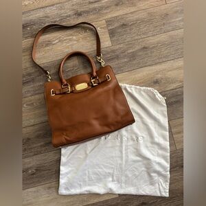LIKE NEW Michael Kors Brown Leather Tote